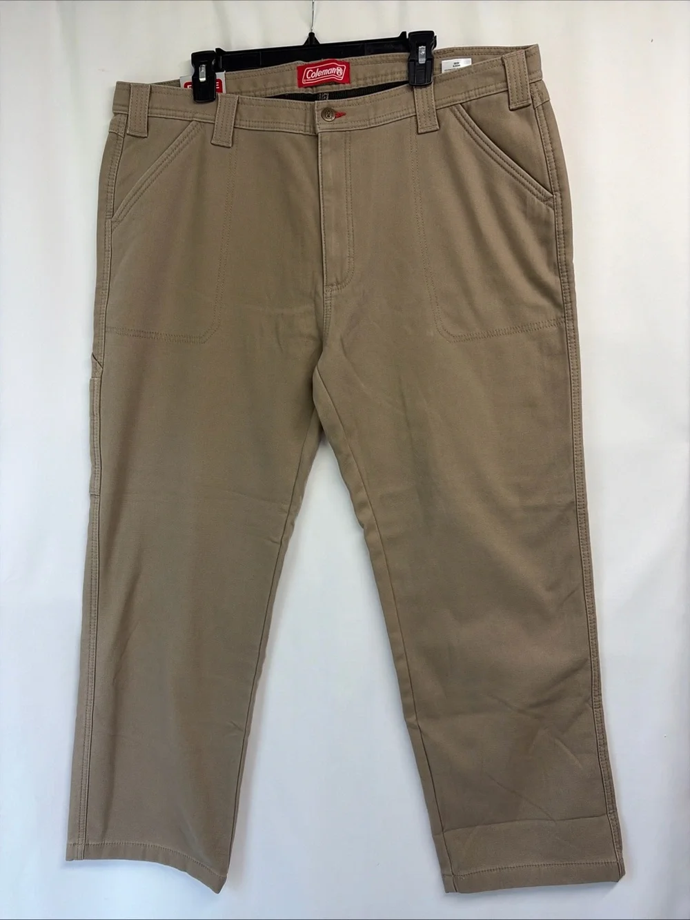 NWT Coleman Men's 40x32 Fleece Lined Tear Resistant Stretch Utility Pants $85